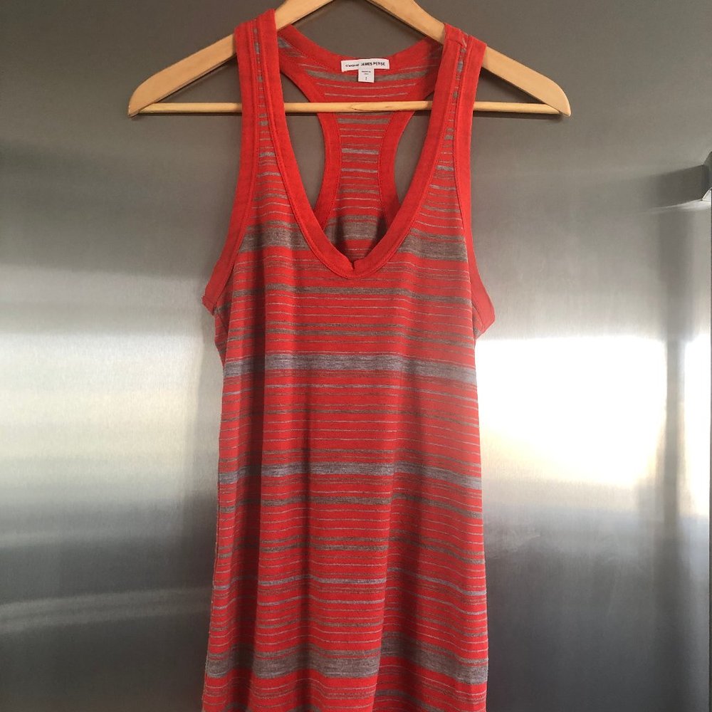 James Perse orange tank top size 1